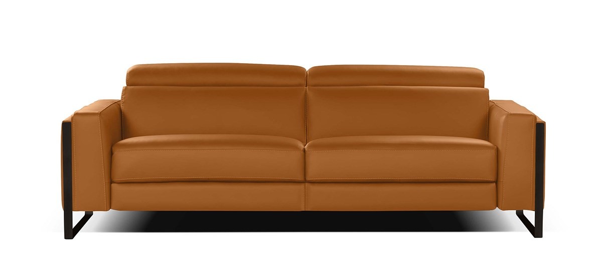 Canape-3-places-Pier-cuir-bull-363-cognac-pied-metal-noir-mat-Calia